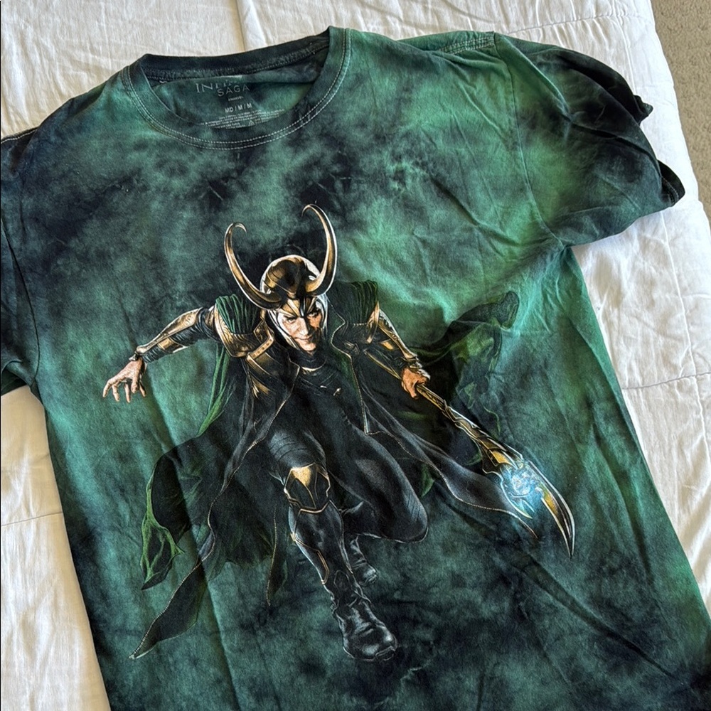 Marvel Green and Black Loki Women's Top